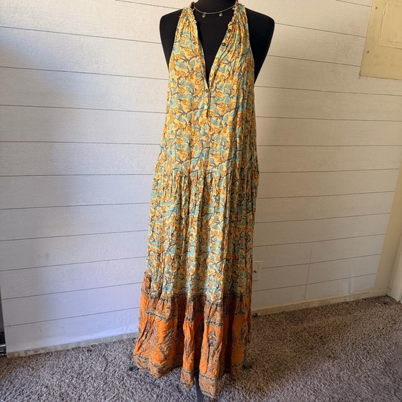 Spell and the Gypsy Collective Gold Delirium Dress Medium - Picture 3 of 9